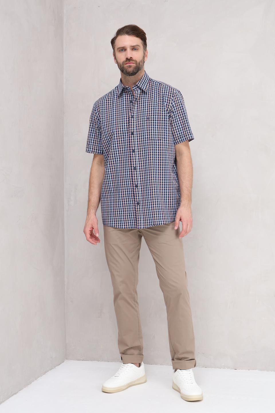 Рубашка кр Casa Moda в клетку