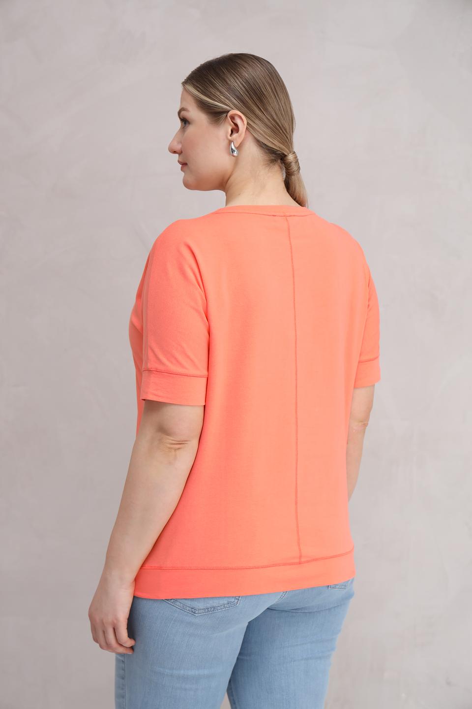 Блуза Olsen персиковая с рукавом 3/4