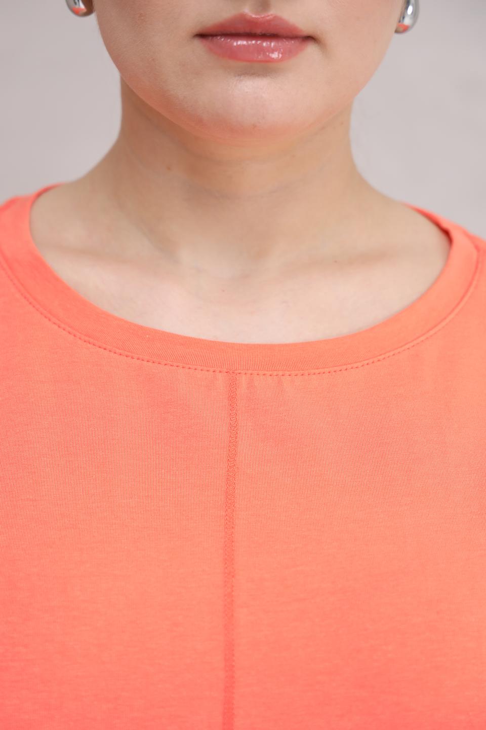 Блуза Olsen персиковая с рукавом 3/4