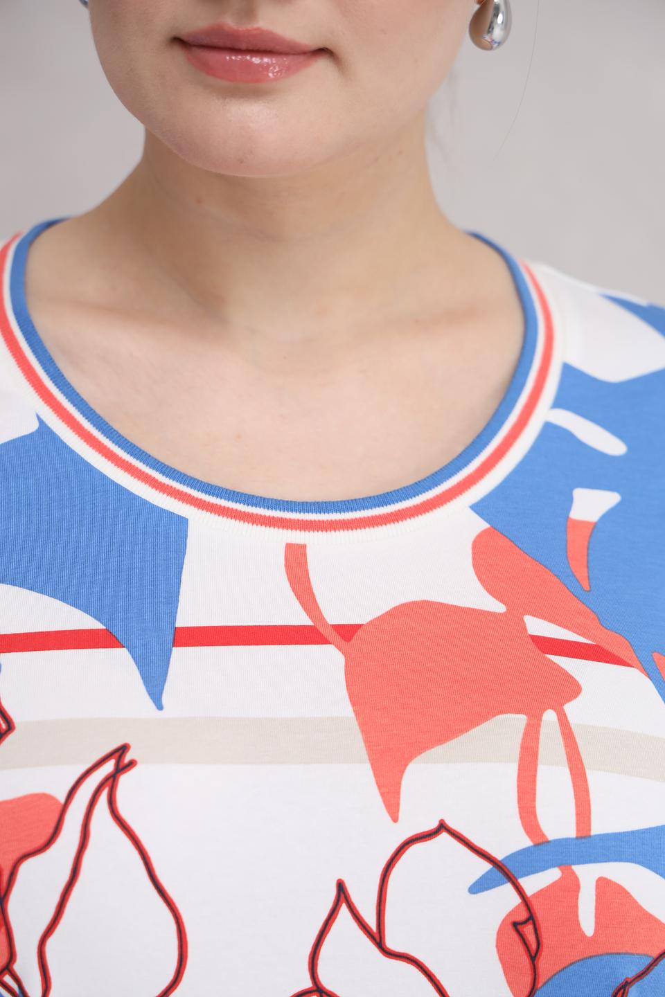 Футболка Olsen с цветочным принтом