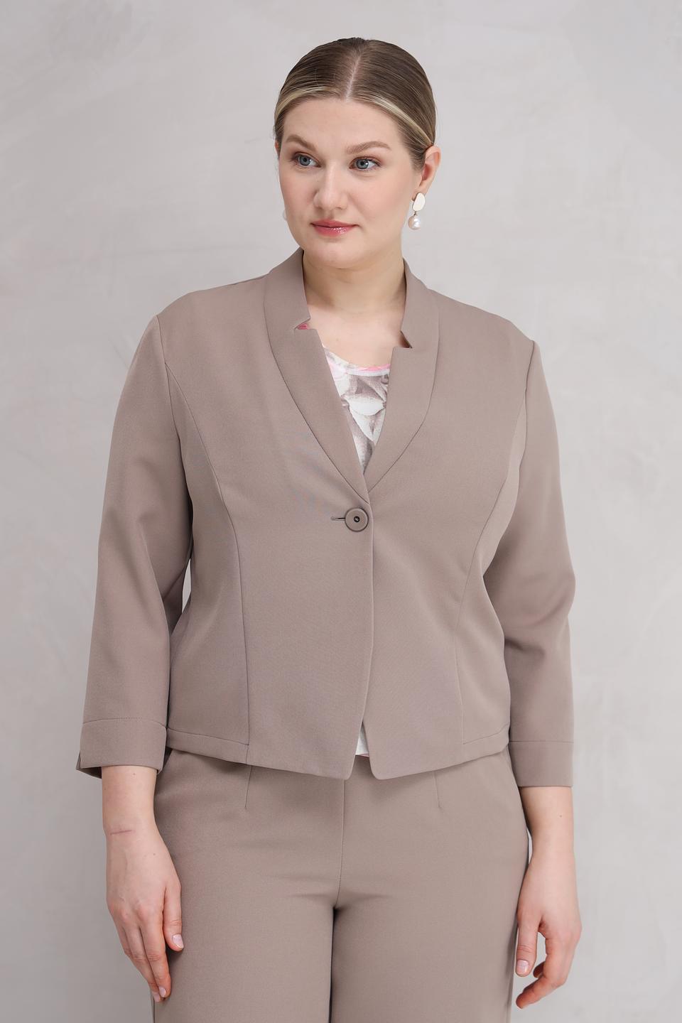 Жакет Frank Walder приталенный бежевый