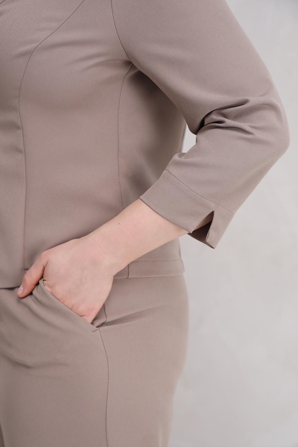 Жакет Frank Walder приталенный бежевый