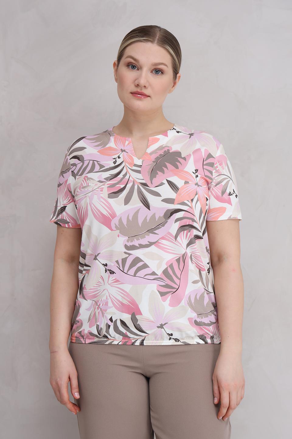 Футболка Frank Walder с тропическим принтом