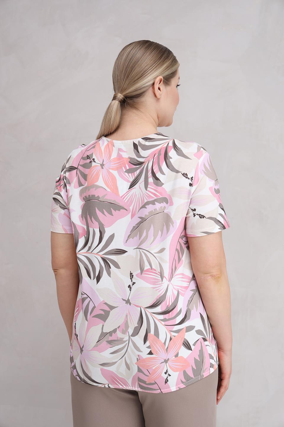 Футболка Frank Walder с тропическим принтом