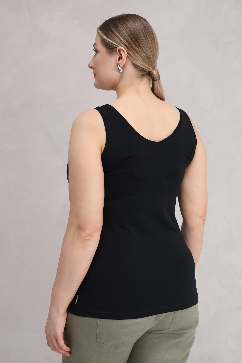 Топ Olsen базовый чёрный