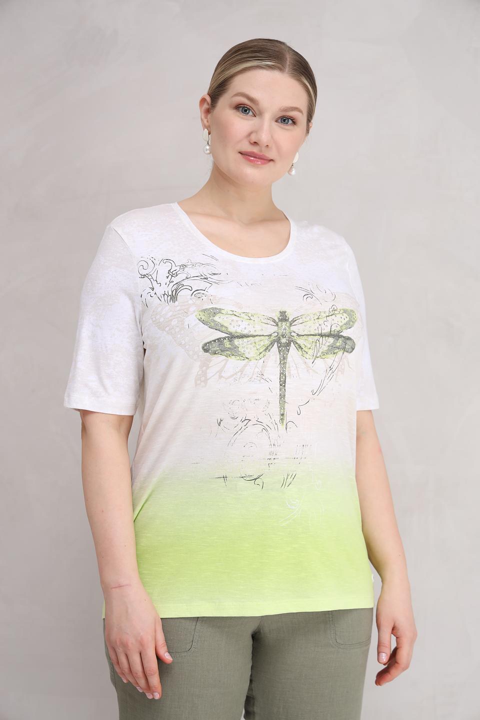 Футболка Olsen с принтом стрекозы