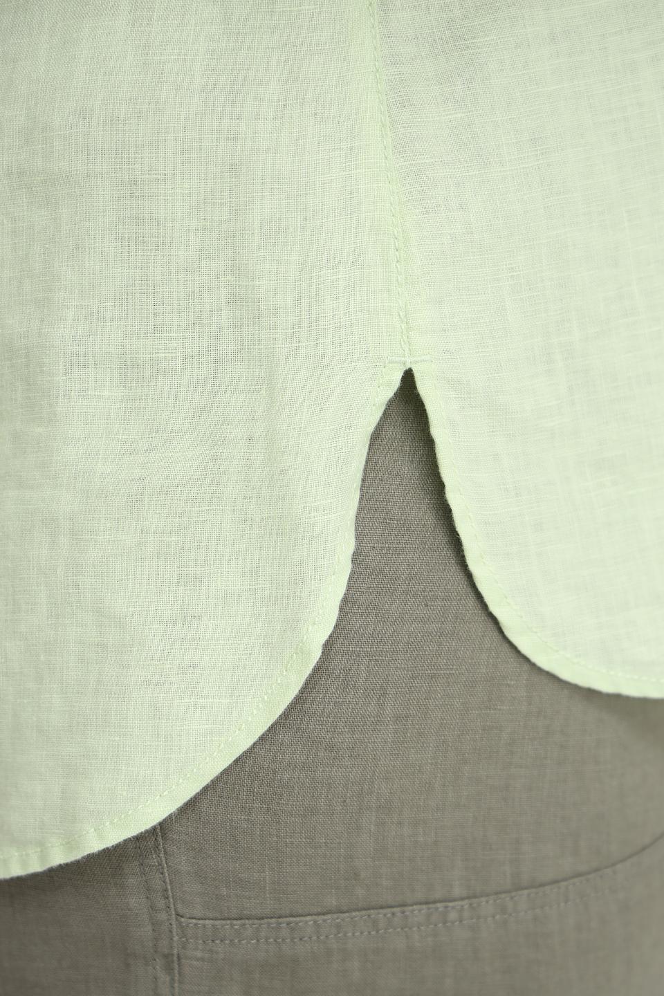 Рубашка Olsen из льна лайм