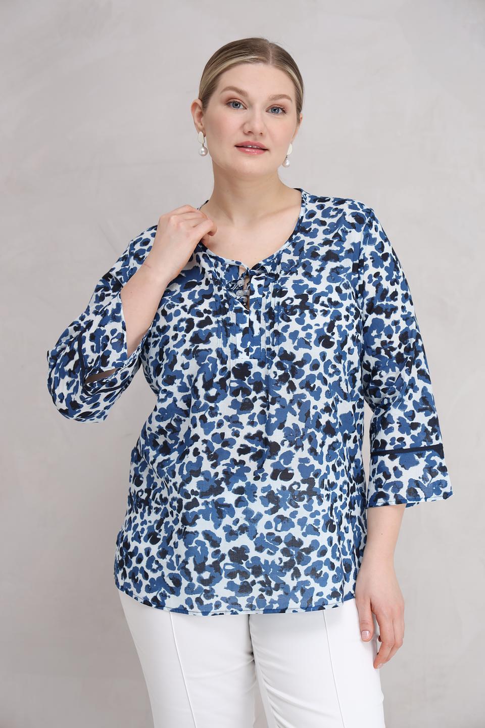 Блуза Lebek с принтом