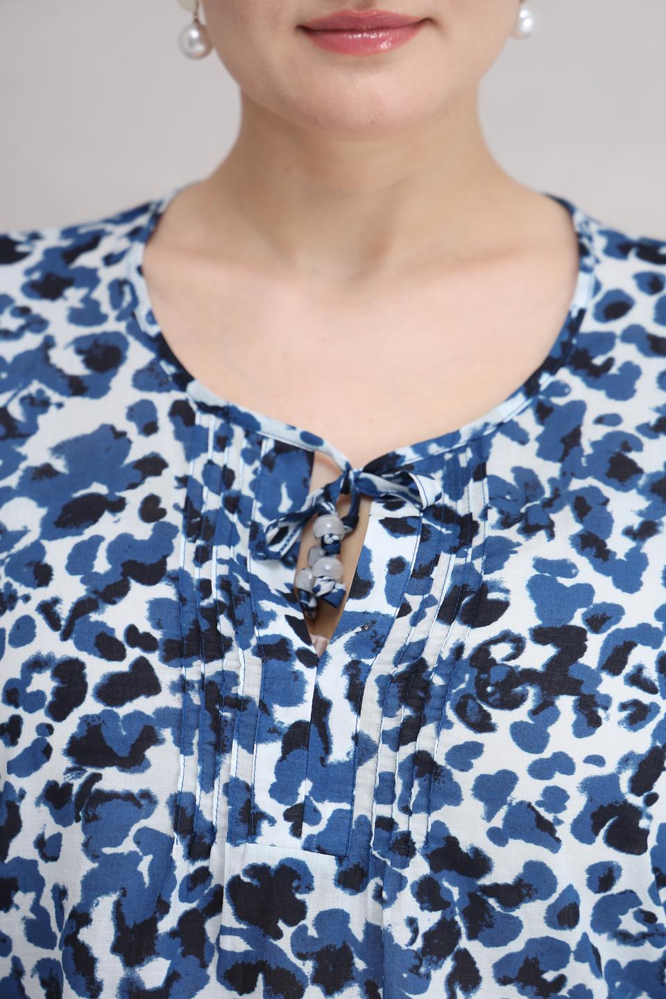 Блуза Lebek с принтом