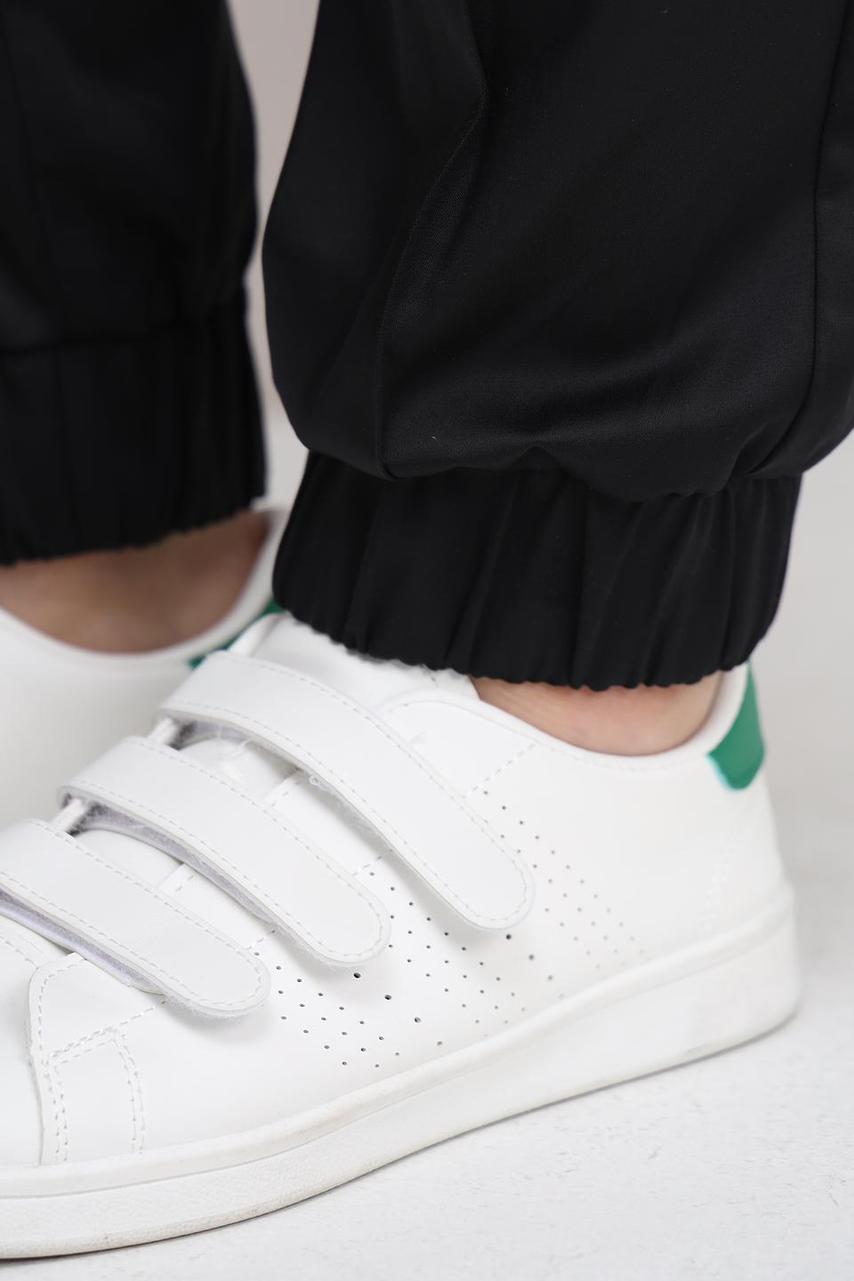 Брюки Lecomte чёрные с манжетами