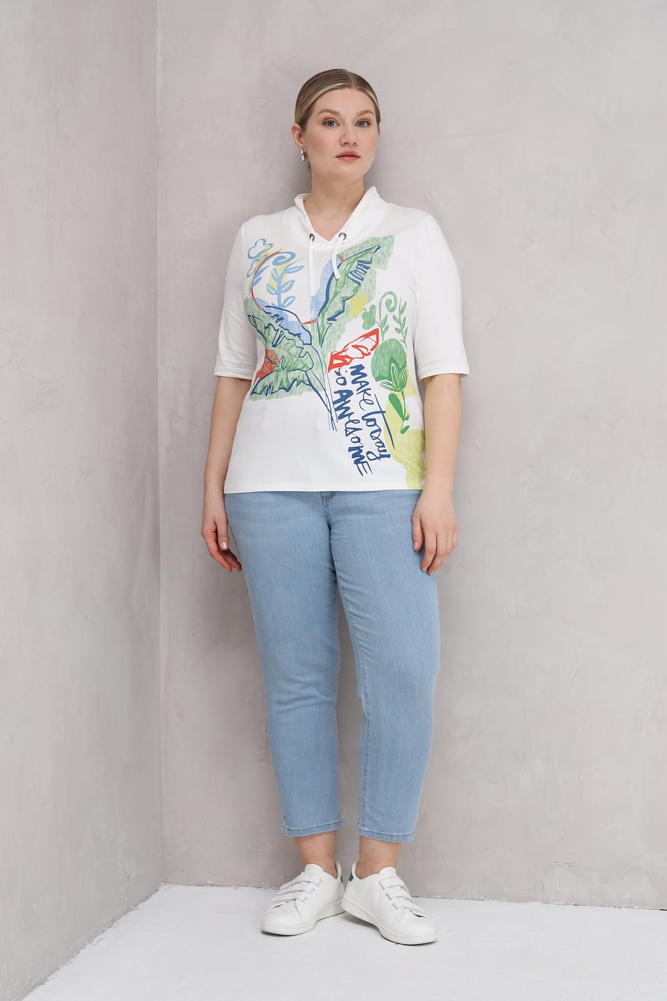 Футболка Lebek с принтом