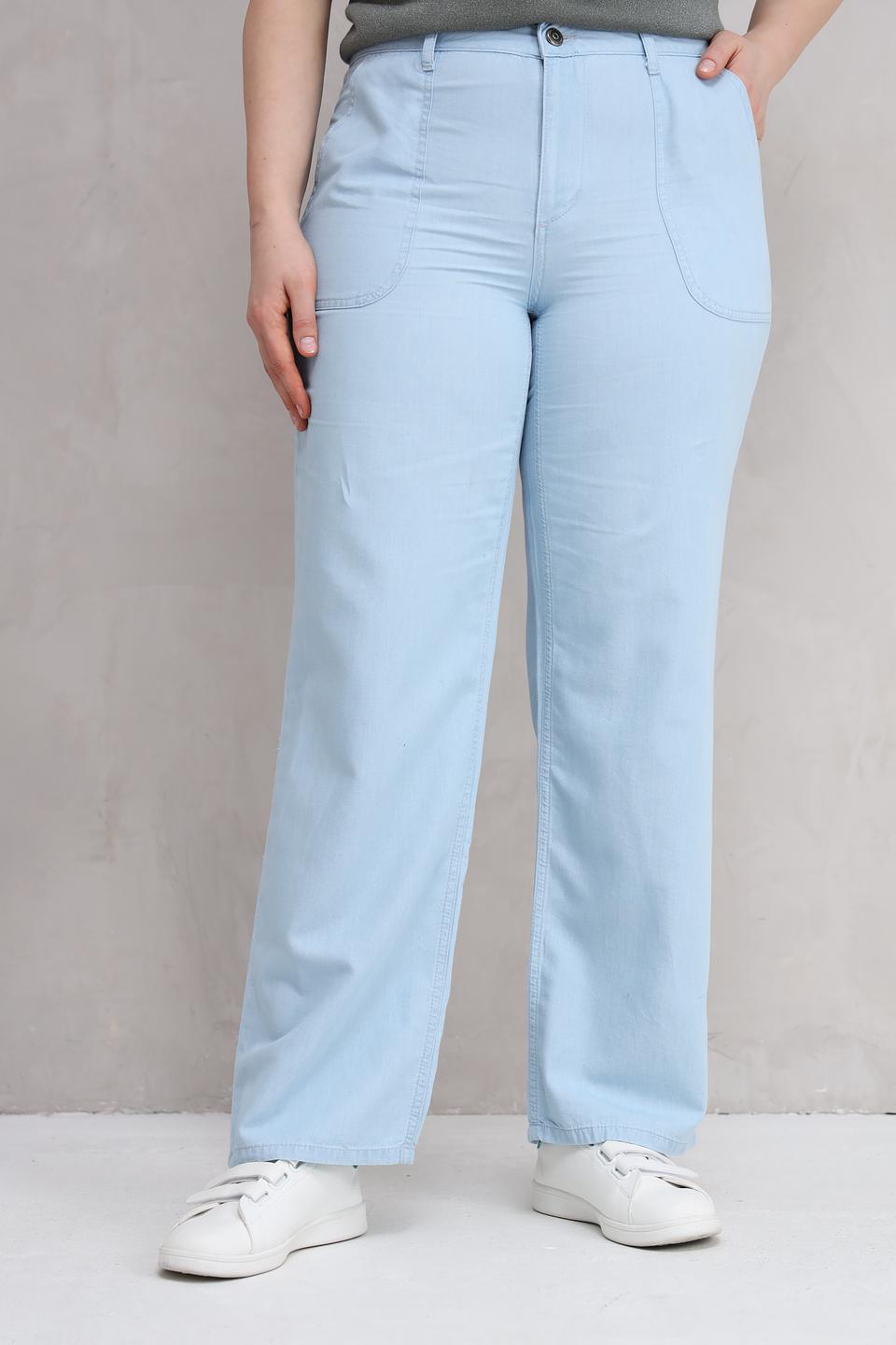 Брюки Lebek клёш голубой