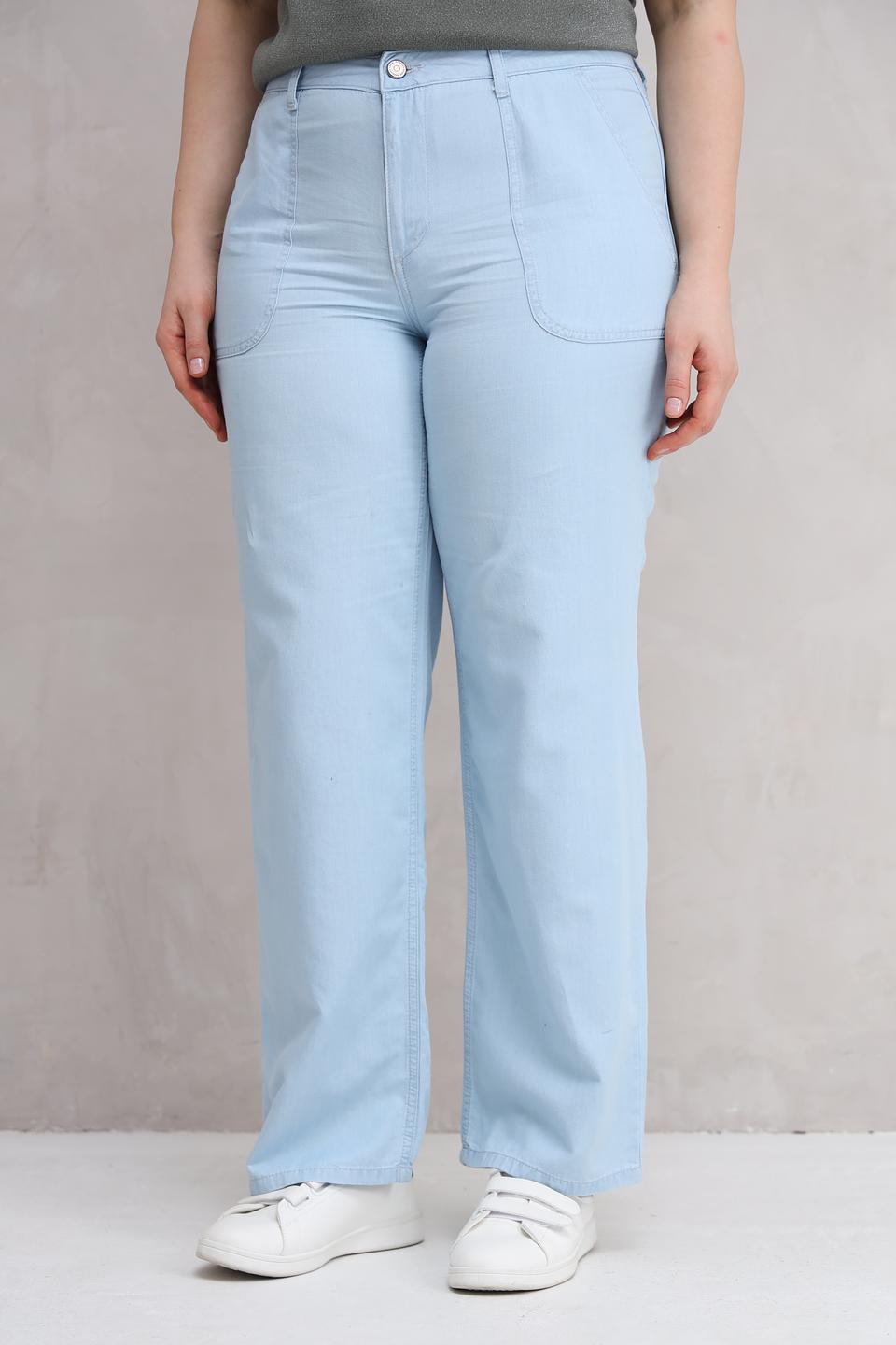 Брюки Lebek клёш голубой