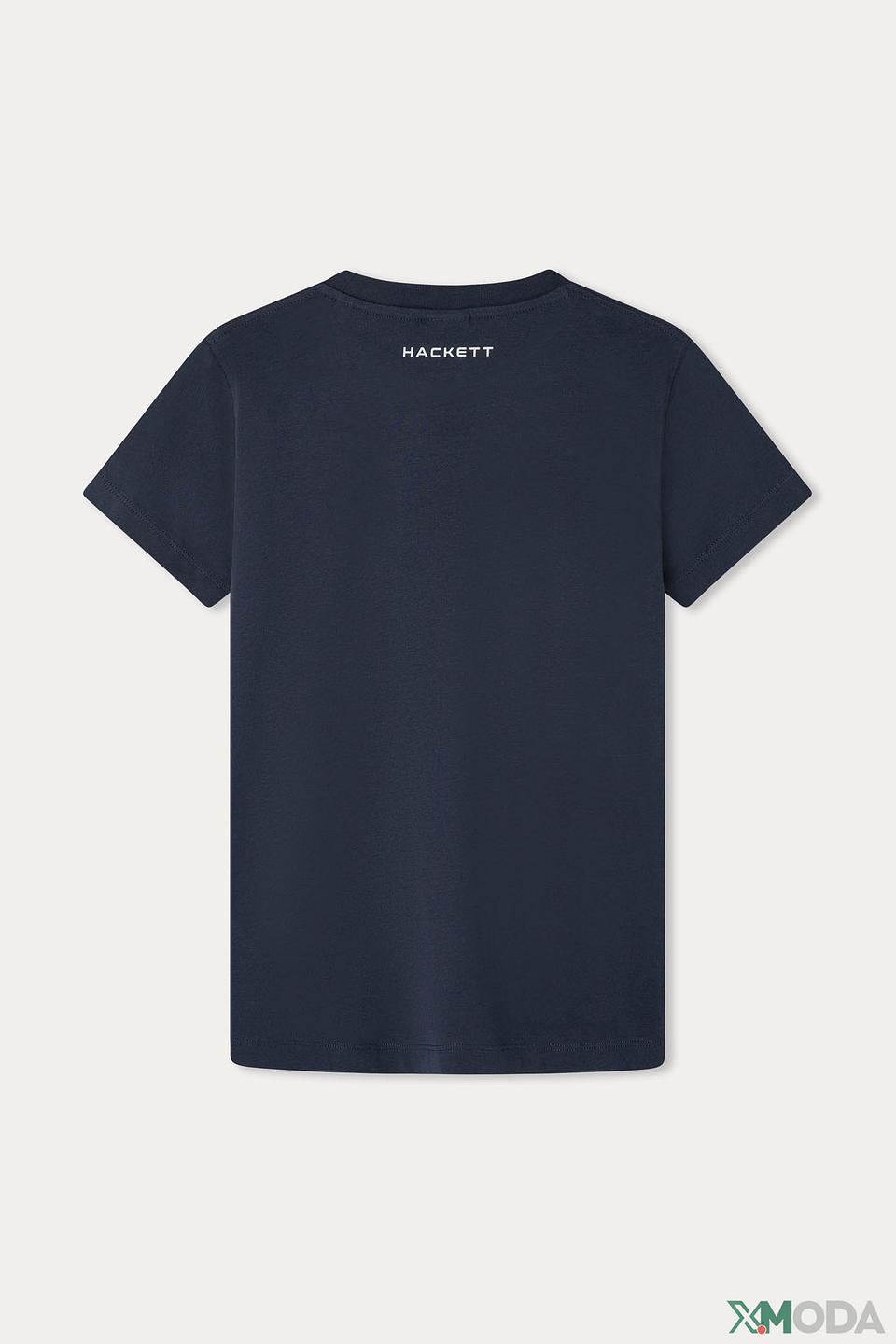 Футболка Hackett London синяя с логотипом