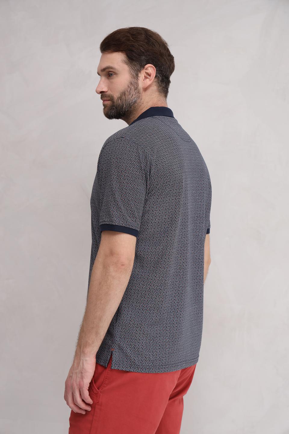Поло Casa Moda с геометрическим рисунком