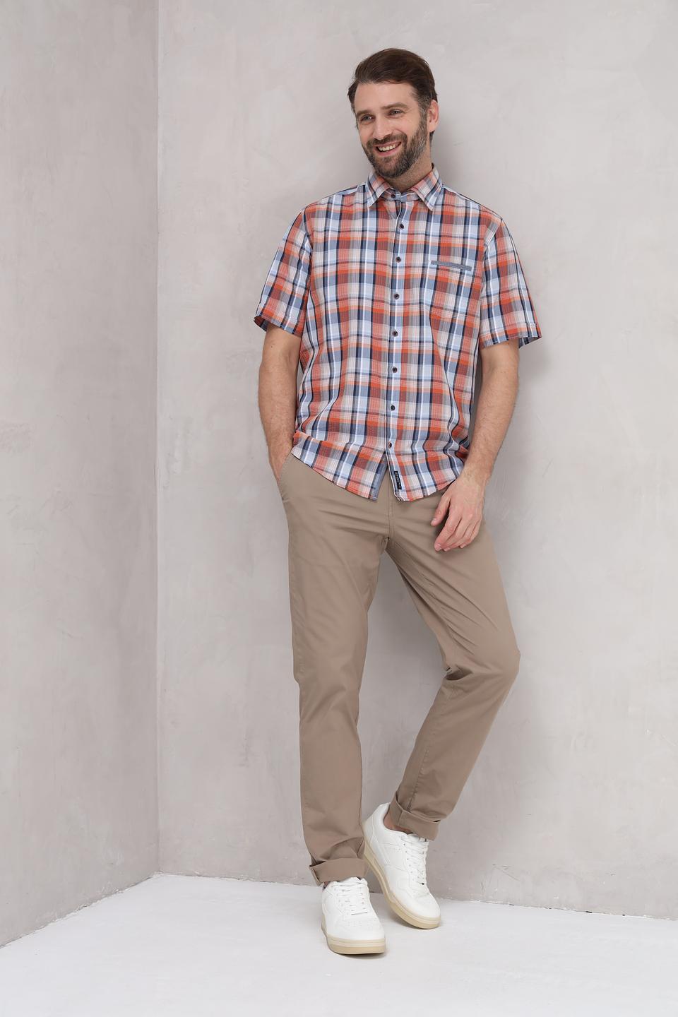 Рубашка кр Casa Moda в клетку