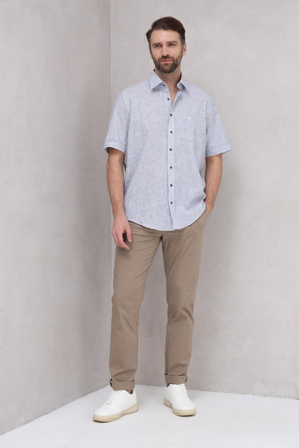 Рубашка кр Casa Moda голубая