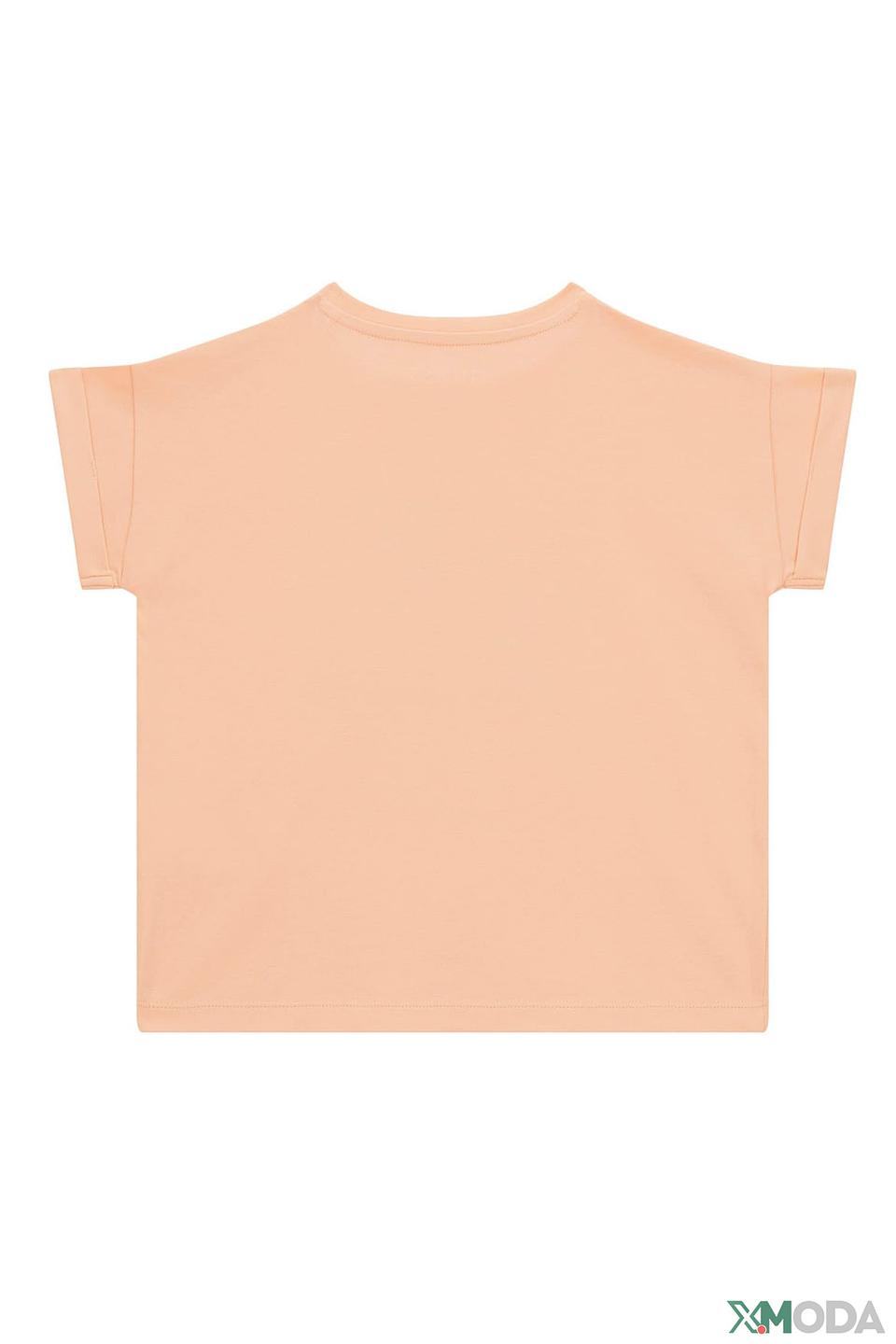 Футболка Guess дев. с принтом оранжевый