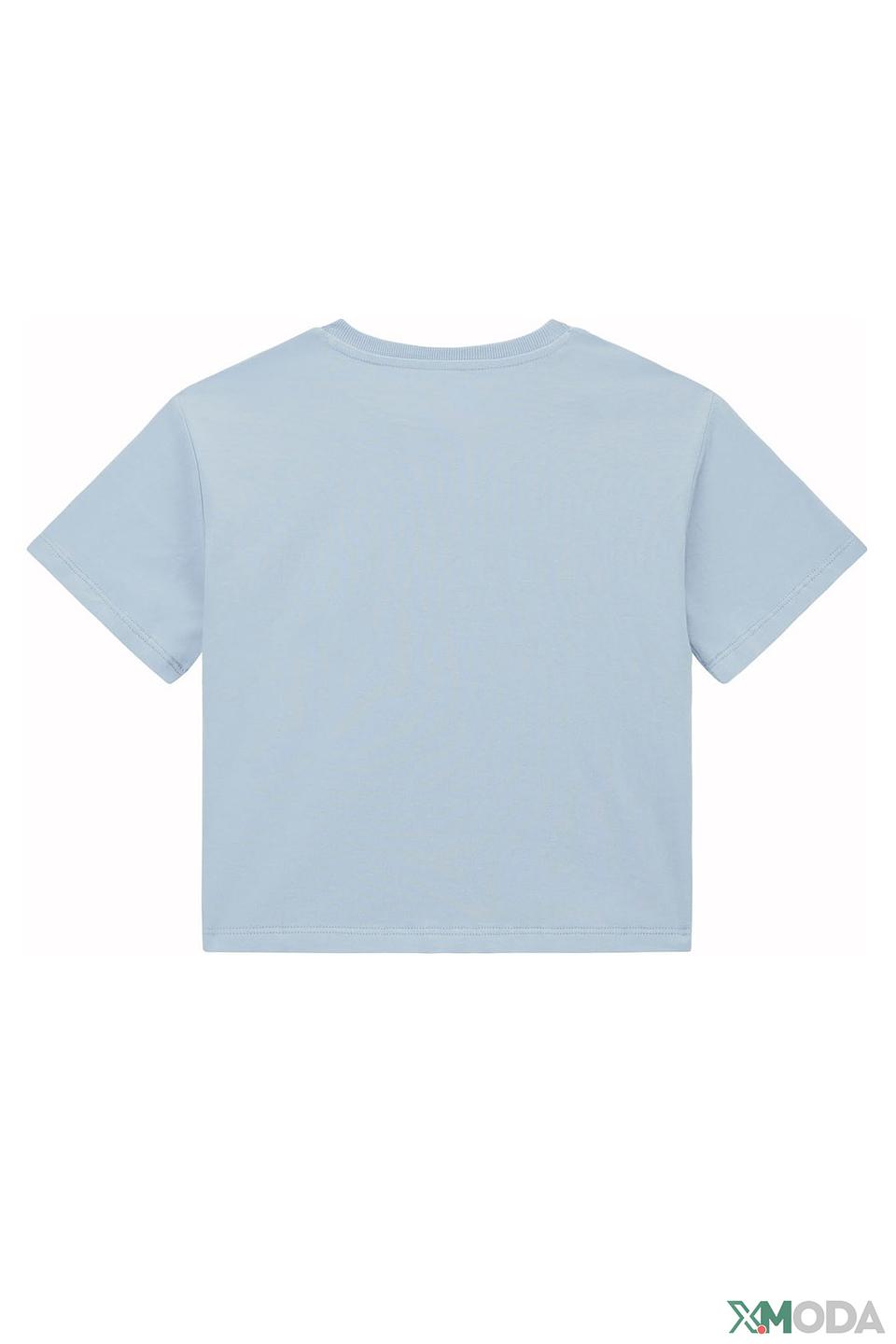 Футболка Guess дев. голубой с логотипом