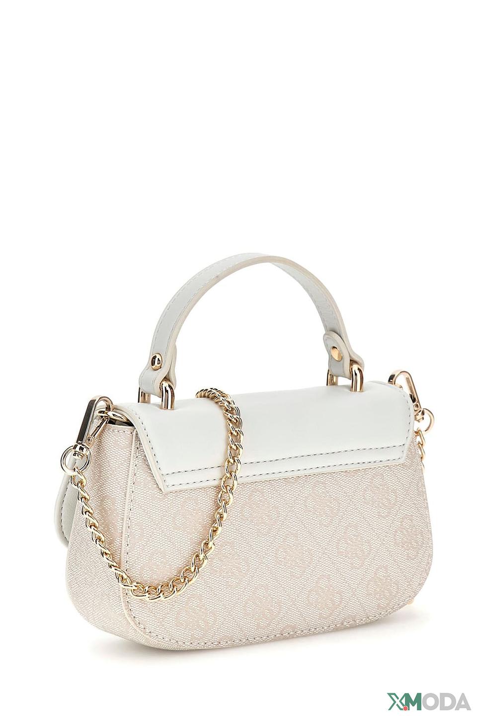 Сумка Guess дев. с логотипом белая