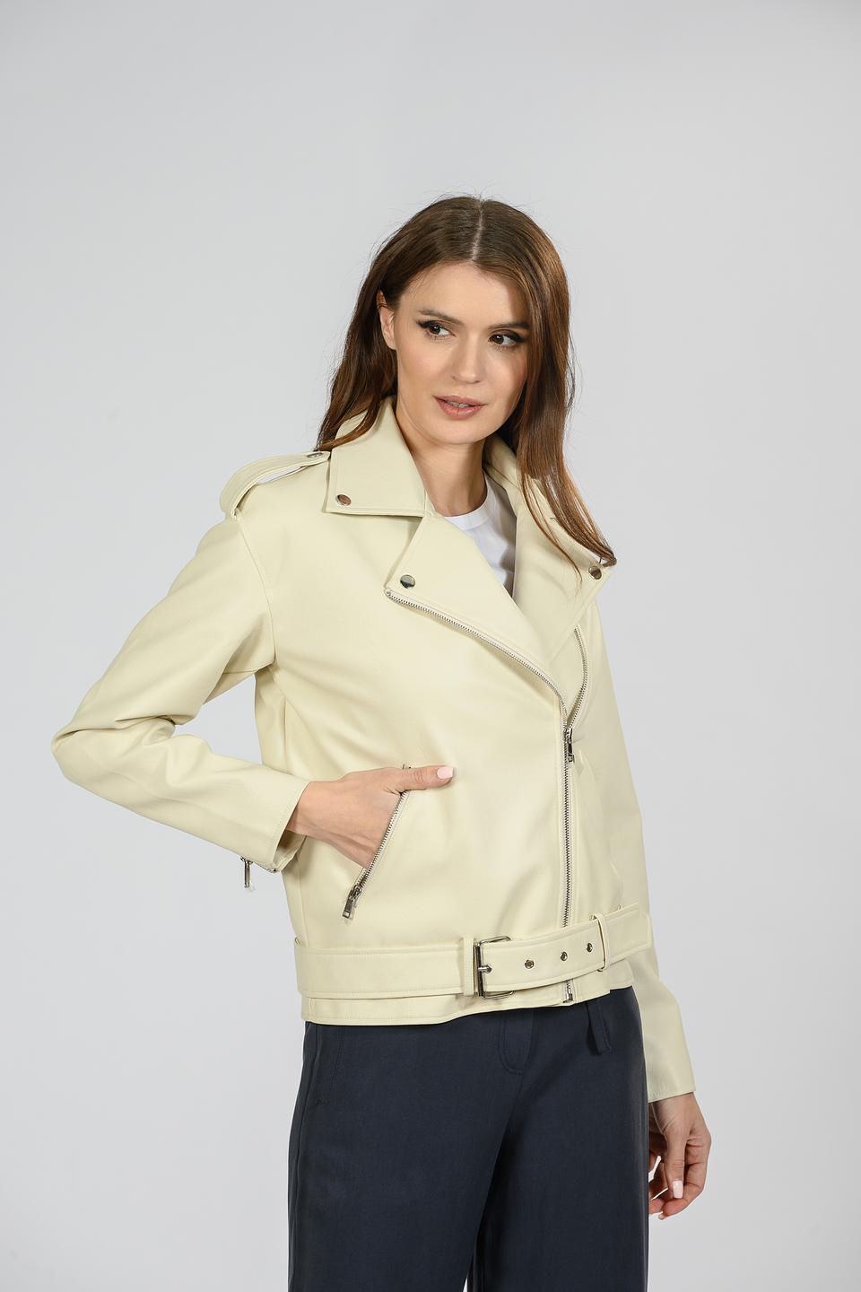 Куртка Emka косуха молочная