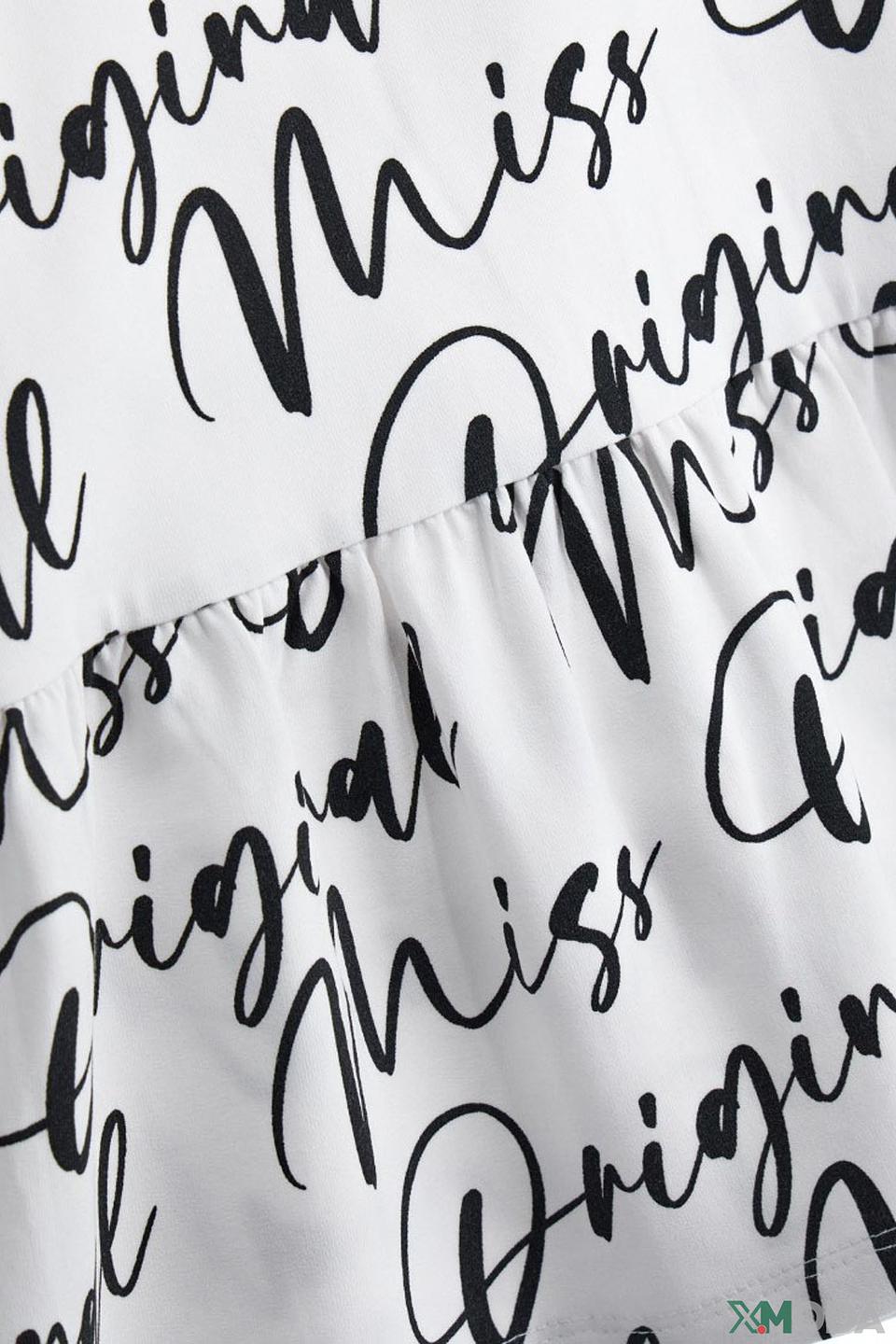 Платье Original Marines дев. с принтом белый