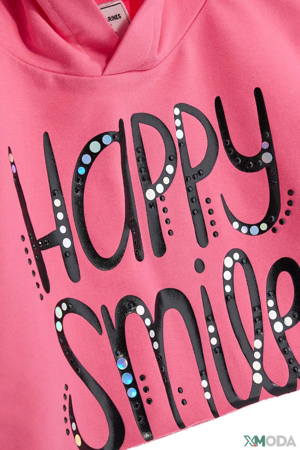 Толстовка Original Marines дев. розовая с принтом