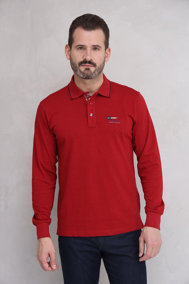 Поло Granchio с логотипом красный