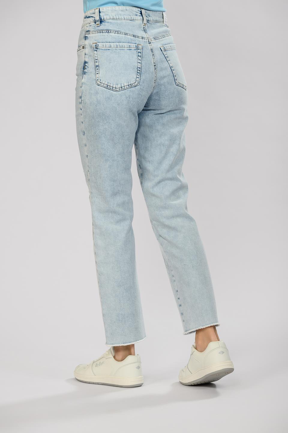 Джинсы Marc Cain с потертостями голубые