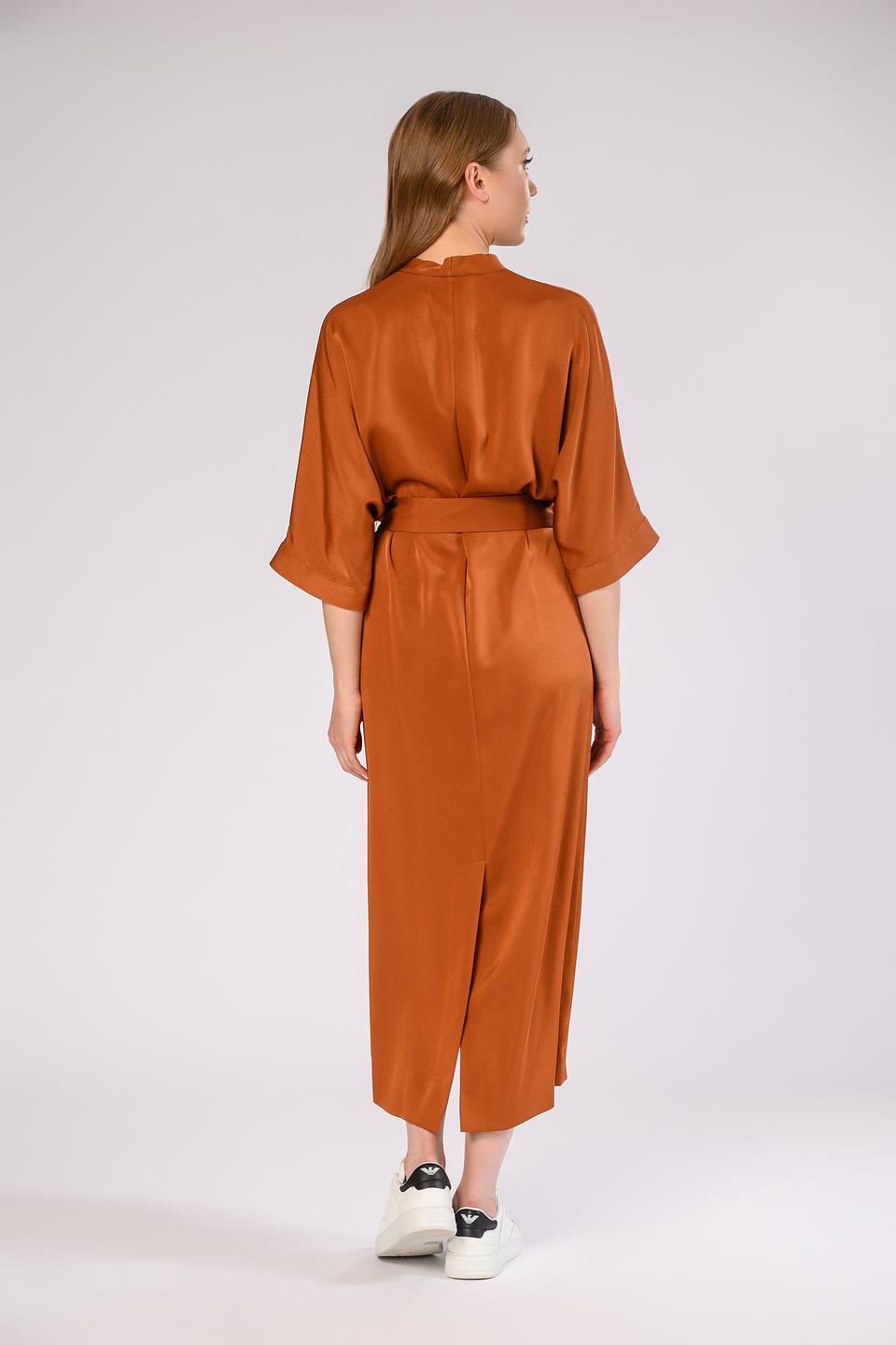 Платье Windsor жен. с запахом медный