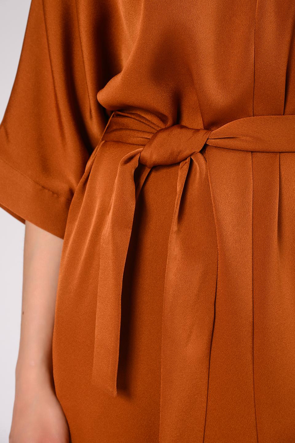 Платье Windsor жен. с запахом медный