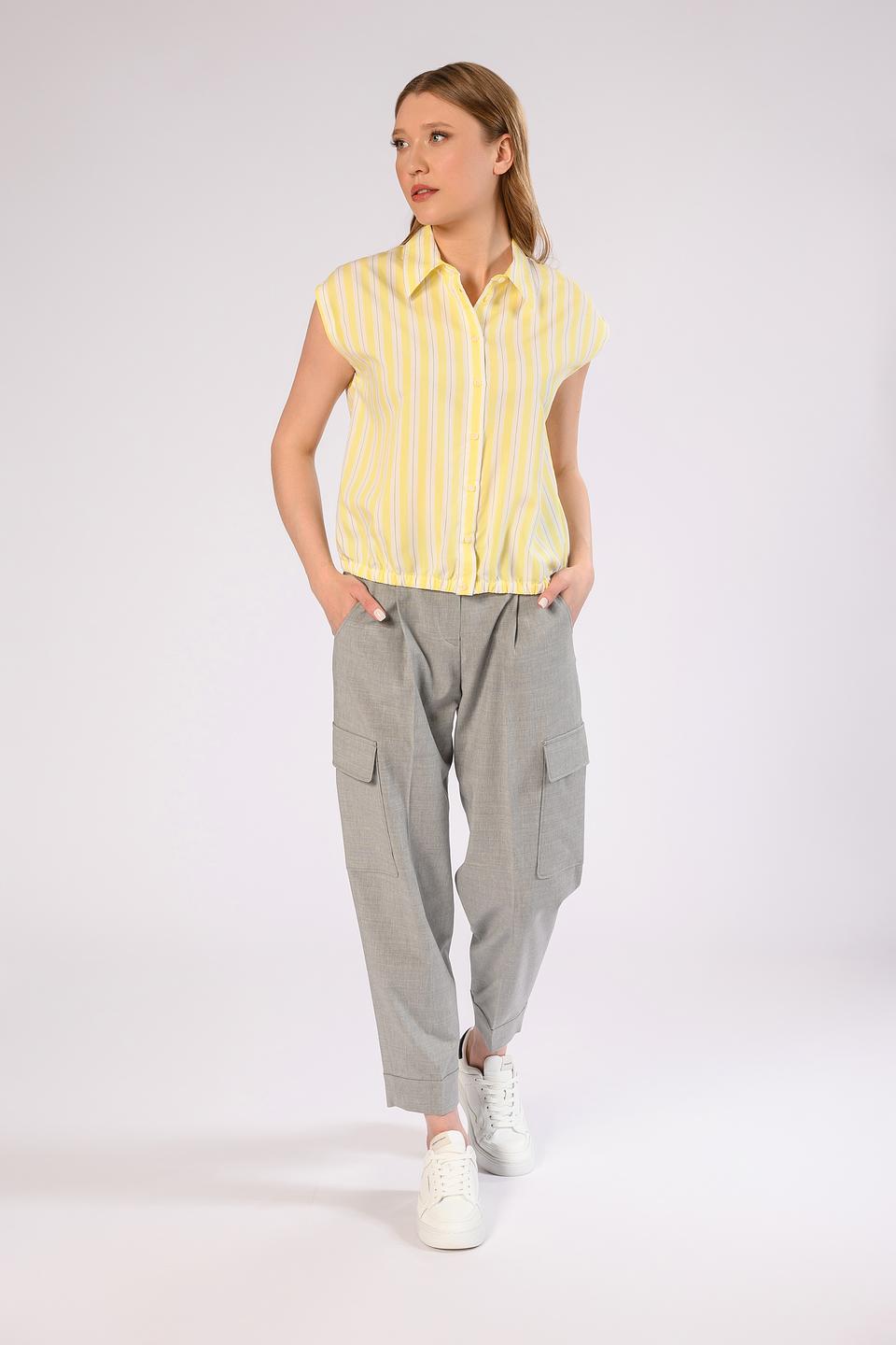 Рубашка Windsor жен. в полоску жёлтая