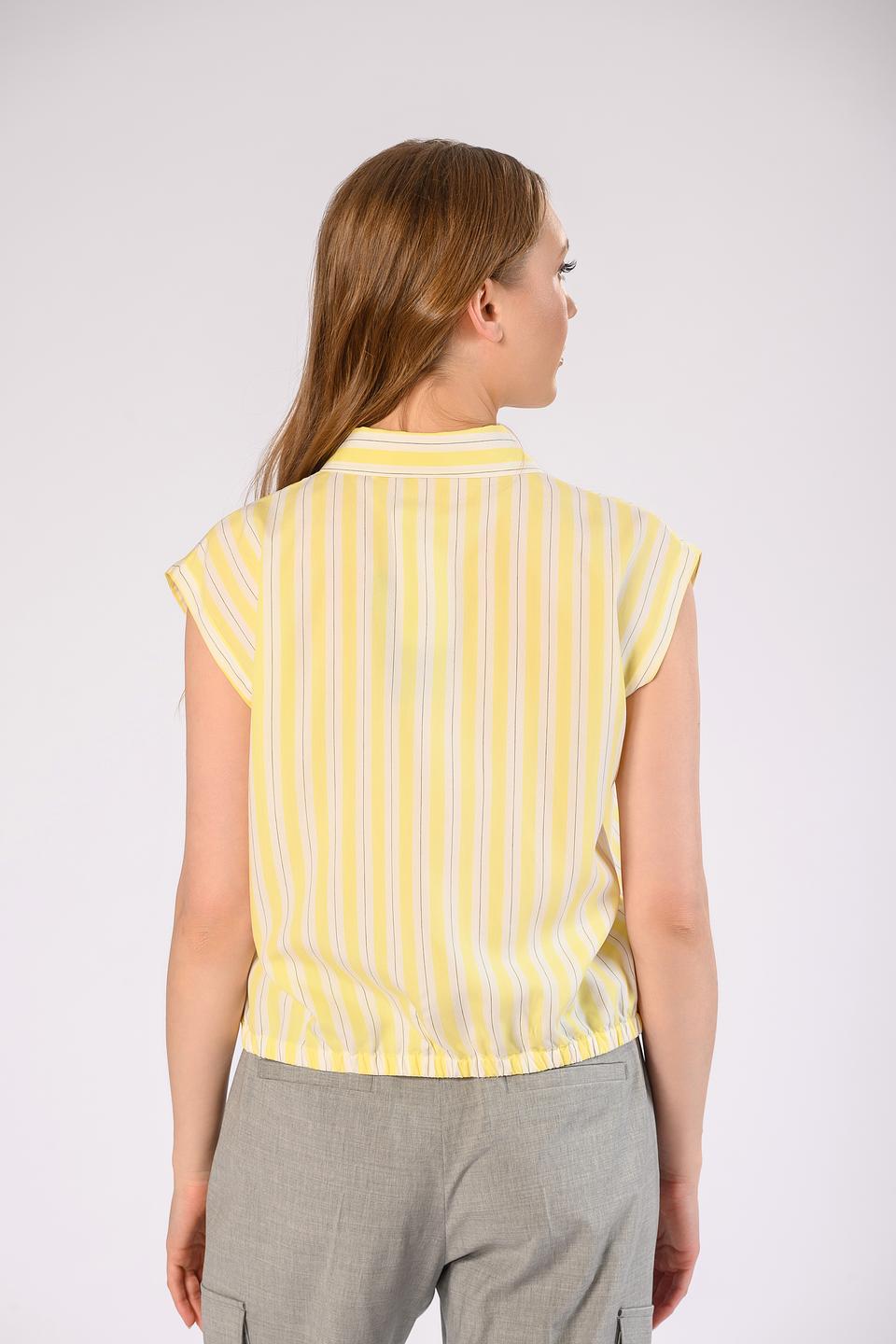 Рубашка Windsor жен. в полоску жёлтая