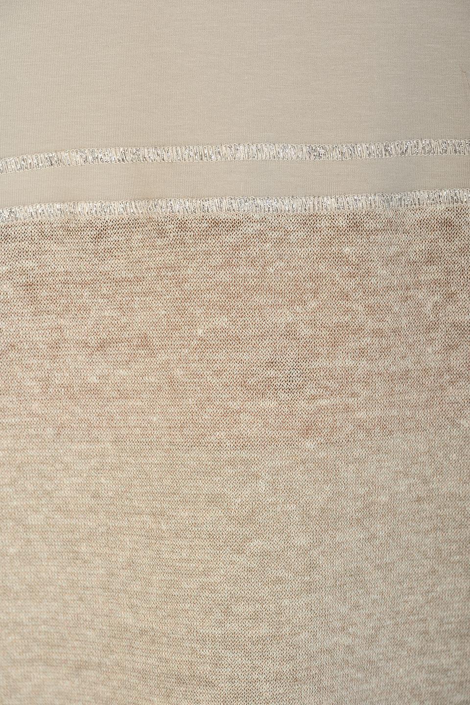 Футболка D. Exterior жен. с вставками бежевый