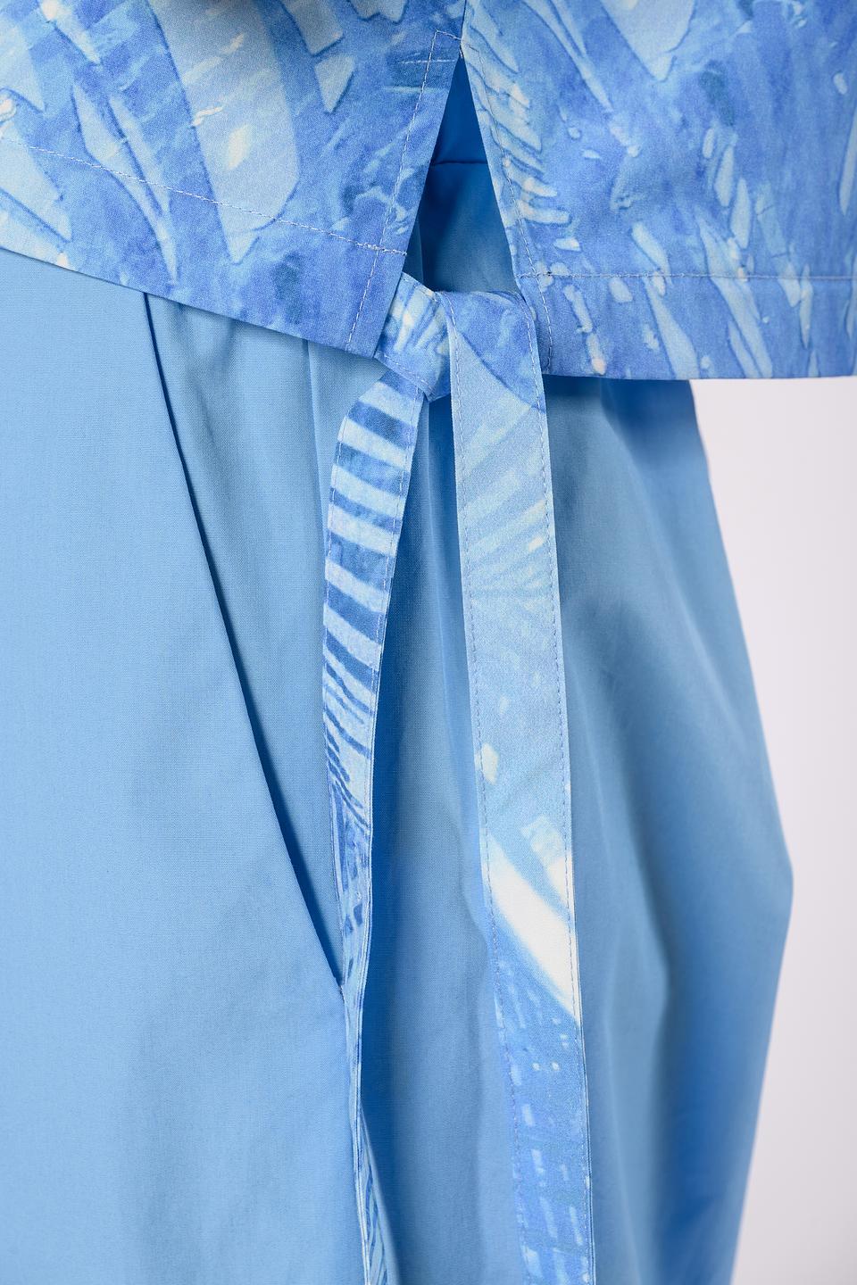 Блуза Ice Play с принтом голубой