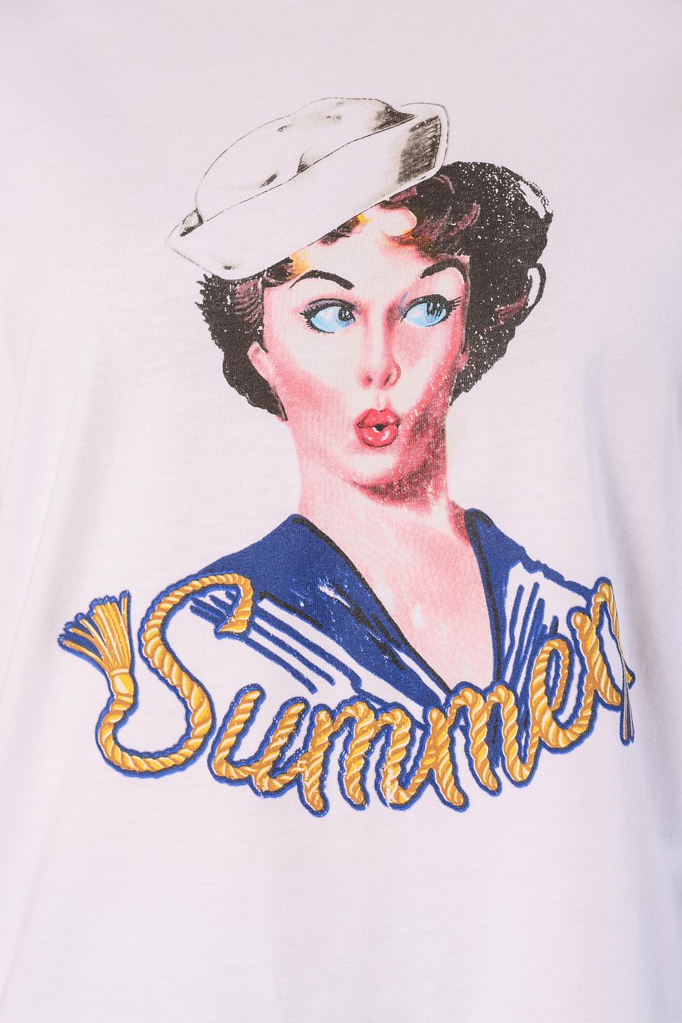 Футболка Silvian Heach с принтом белый