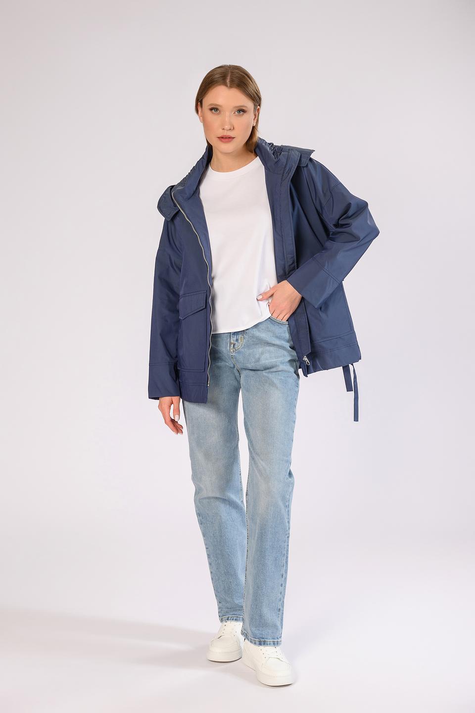 Куртка Milestone синяя с капюшоном