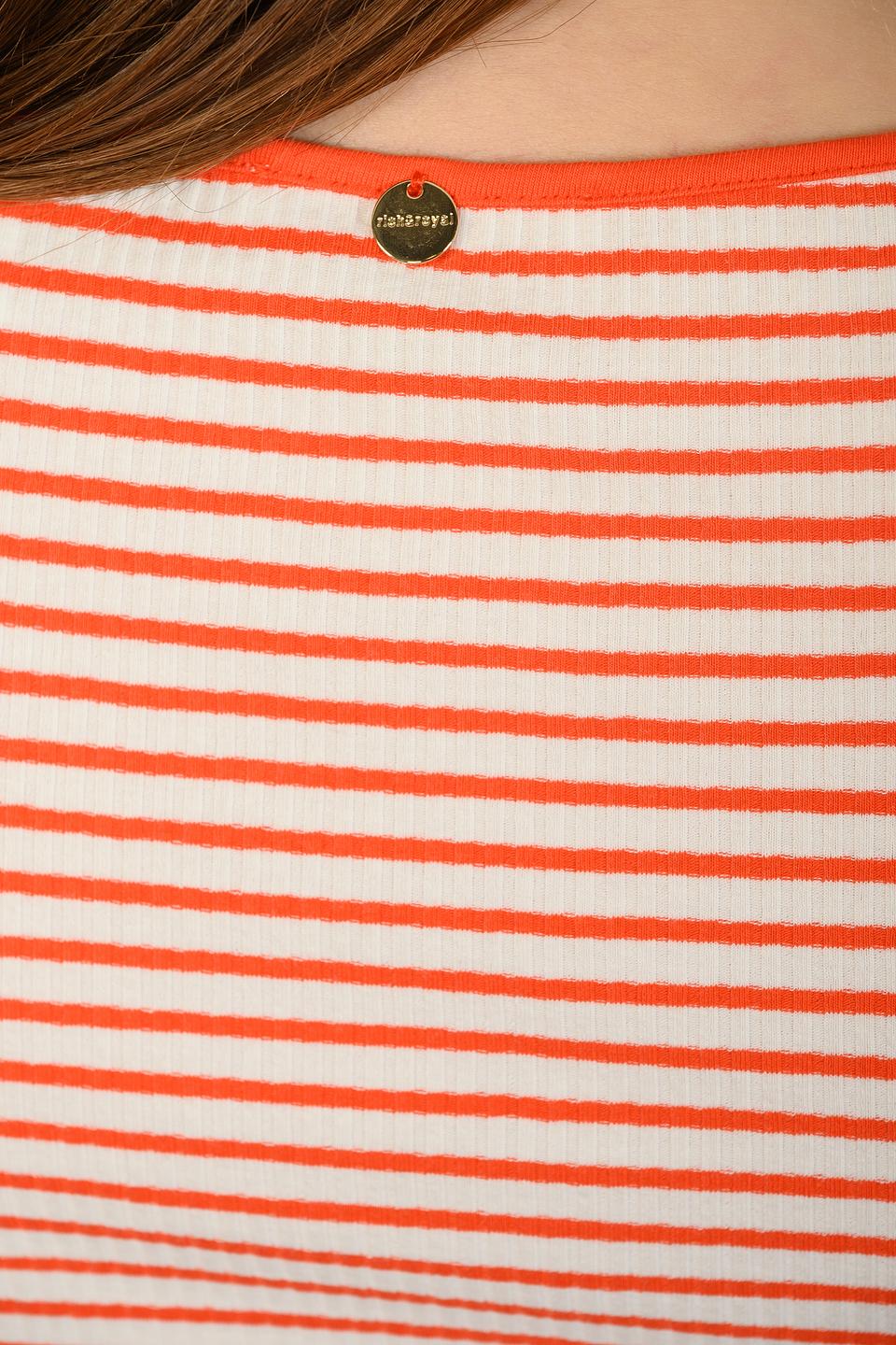 Футболка Rich and Royal в полоску оранжевая