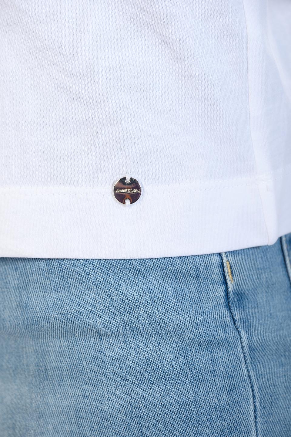 Футболка Marc Cain с лебедем белый