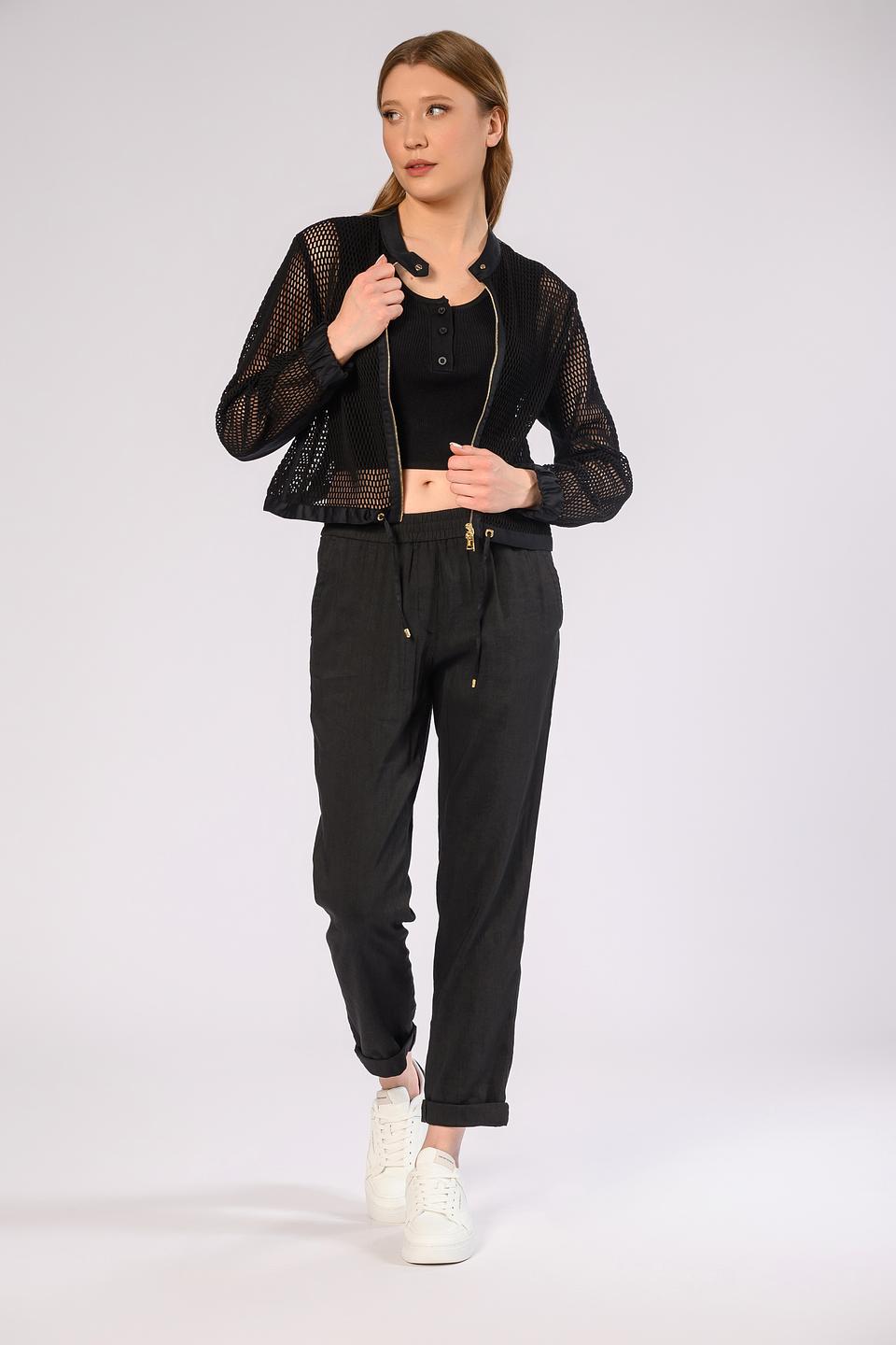 Жакет Marc Cain сетчатый чёрный