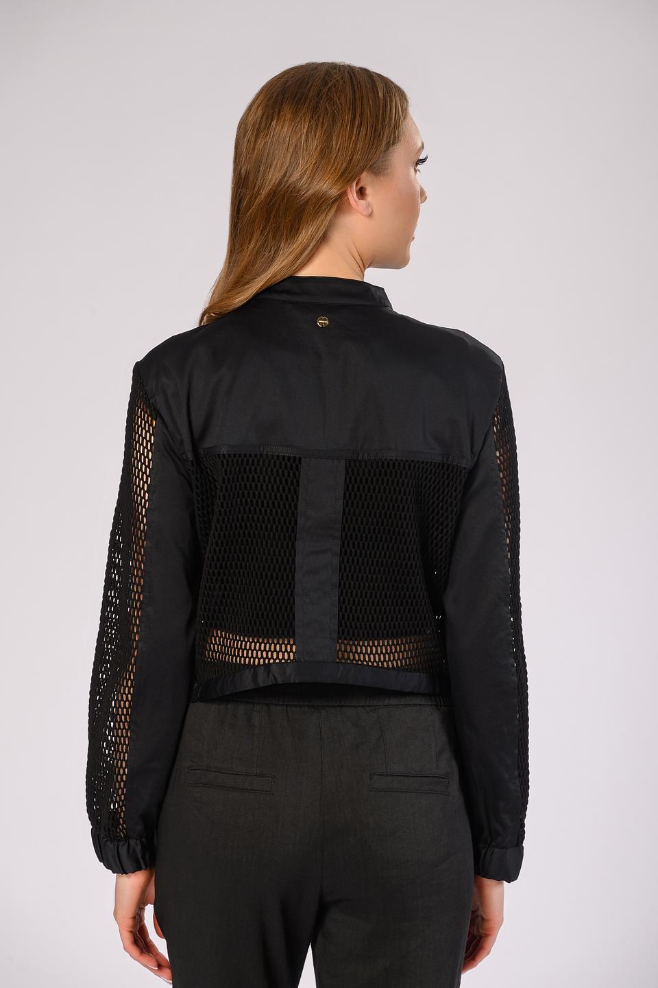 Жакет Marc Cain сетчатый чёрный