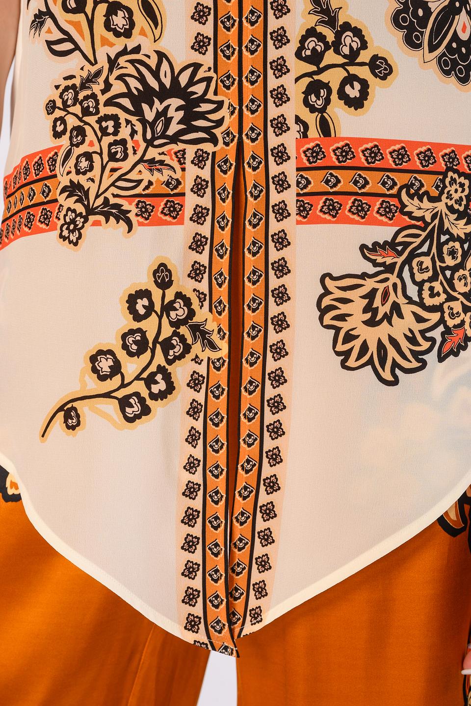 Блуза Marc Cain с цветочным принтом