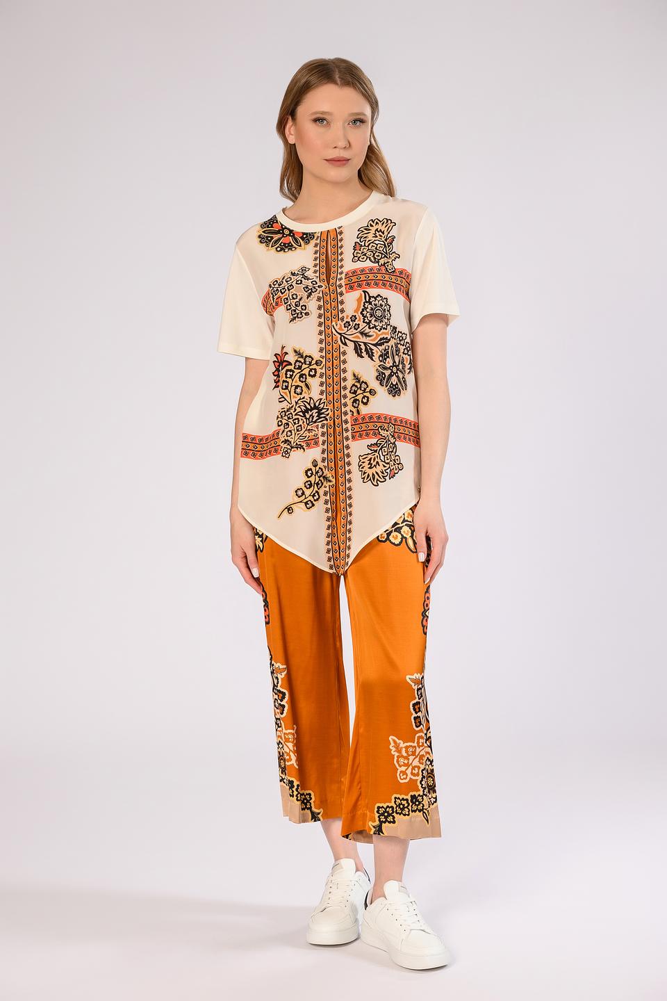 Брюки Marc Cain с цветочным принтом