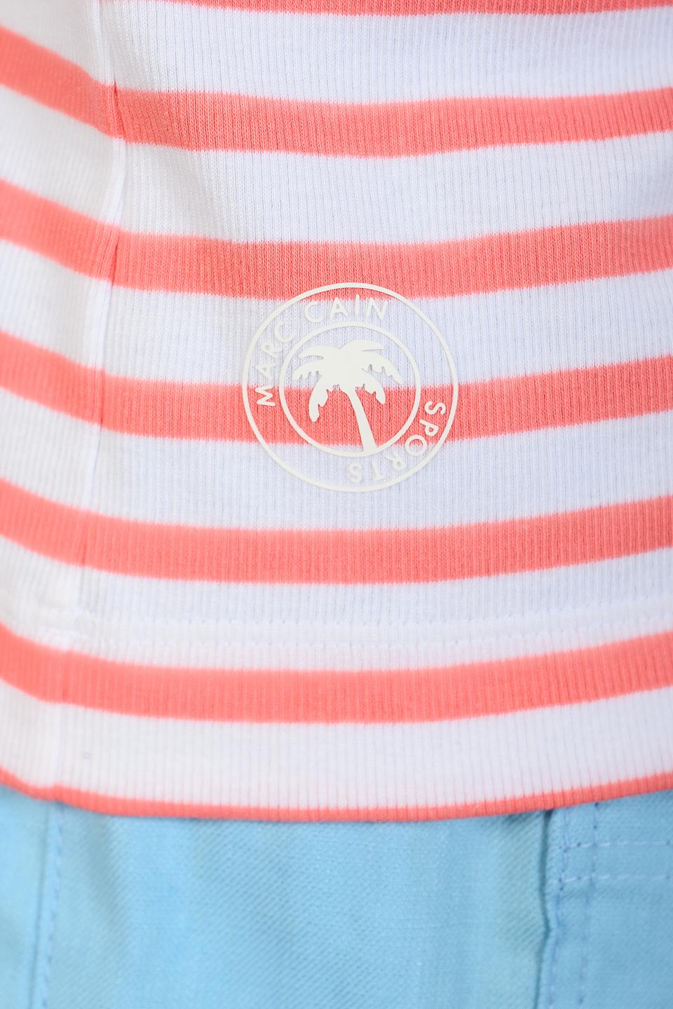 Топ Marc Cain полоска, розовый