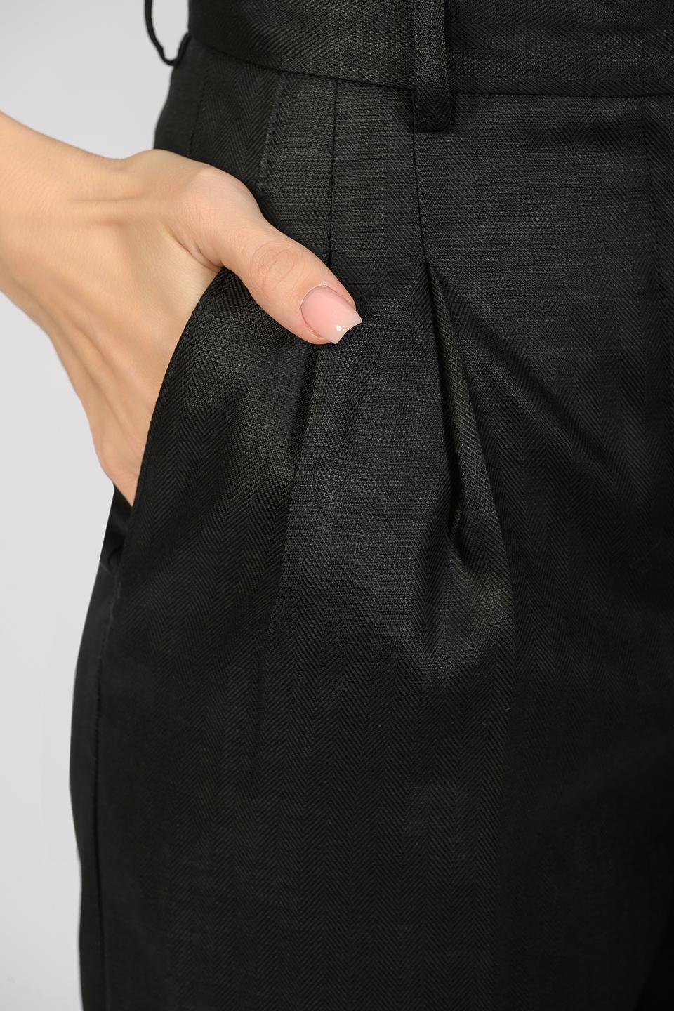 Брюки Seven Lab чёрные прямые