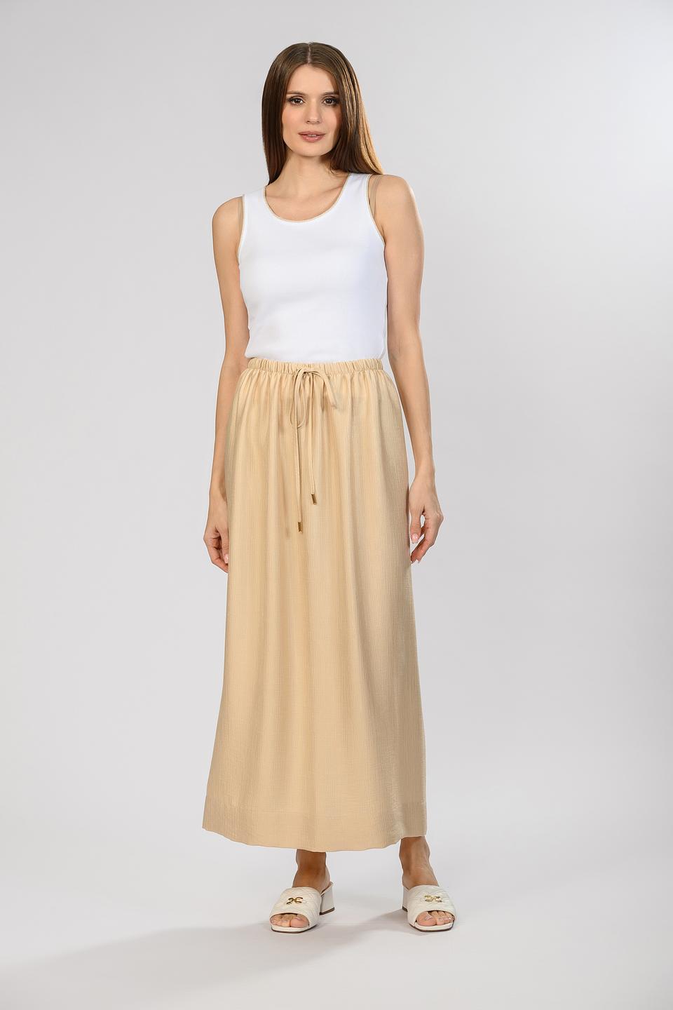 Юбка Seven Lab жен. с завязками бежевая