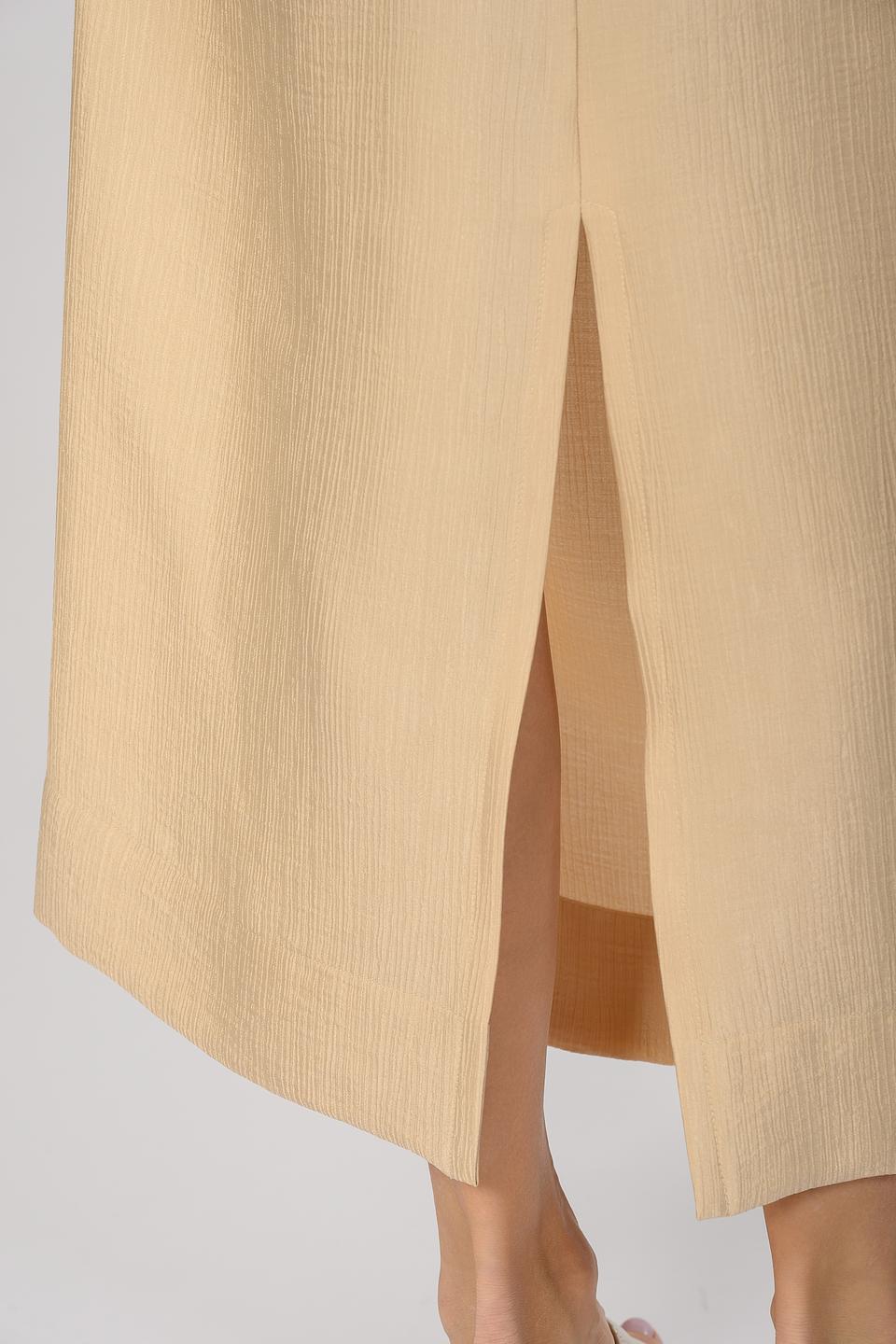 Юбка Seven Lab жен. с завязками бежевая