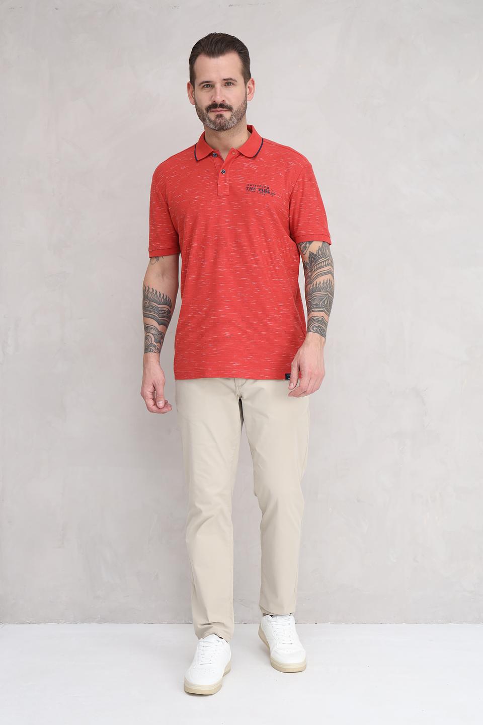 Поло Lerros терракотовый с логотипом