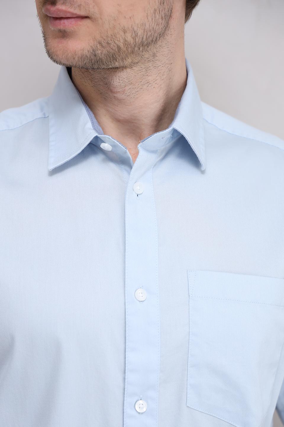 Рубашка кр Tom Tailor голубая