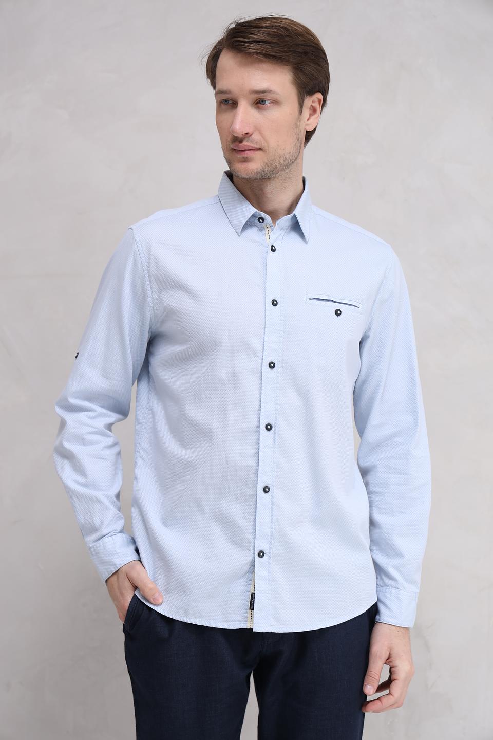 Рубашка дл Tom Tailor голубая